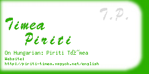 timea piriti business card